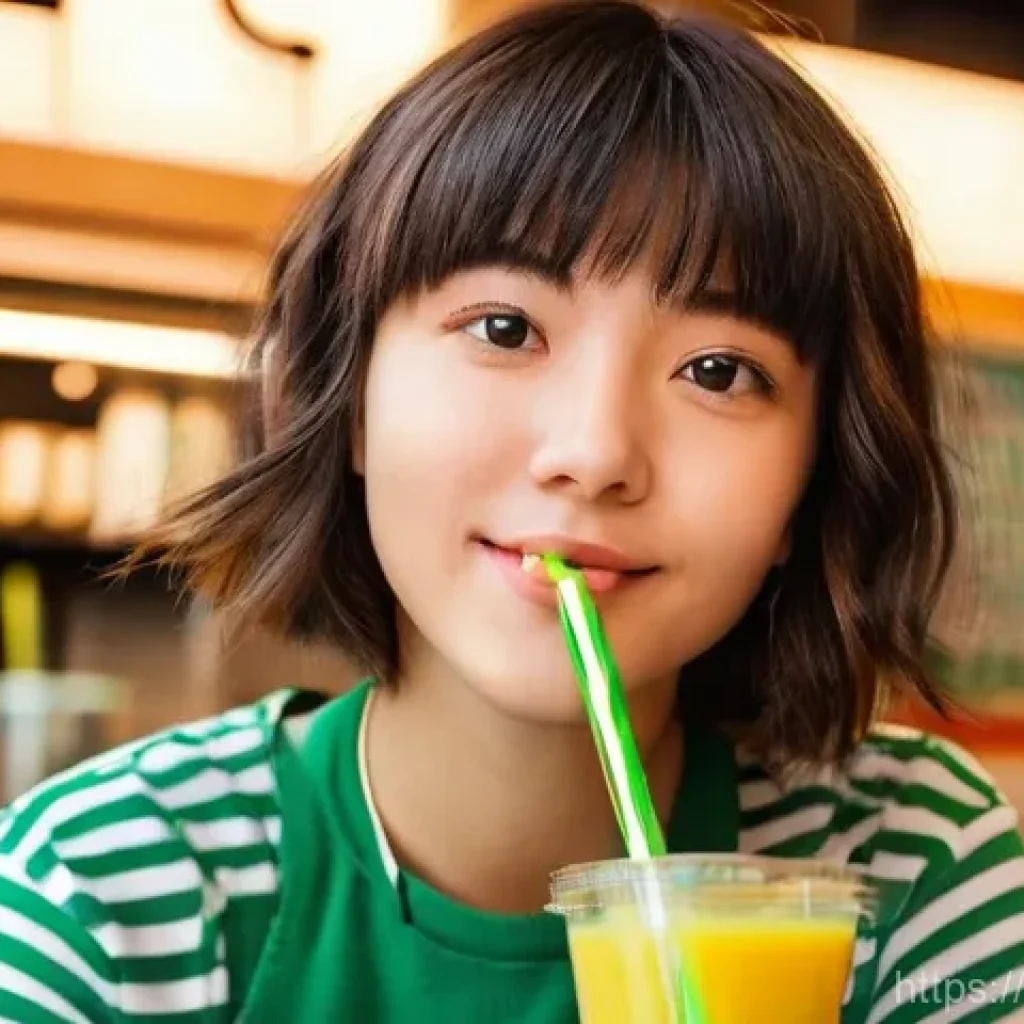 친환경 종이 빨대와 실리콘 빨대 비교 - **Prompt 1: The Initial Appeal and Disappointment of Paper Straws**
    "A stylish, close-up shot of...