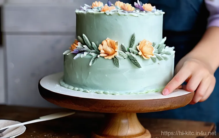 베이킹 초보자를 위한 필수 도구 - **Prompt:** A focused professional baker, a woman in her late 40s with a warm, expert demeanor, meti...