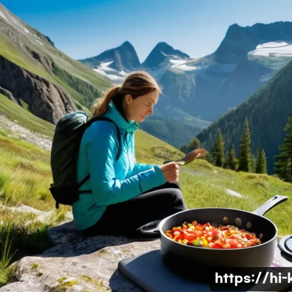 휴대용 캠핑용 주방 도구 추천 - **Image Prompt 1: The Efficient Outdoor Chef**
    "A vibrant, eye-level shot of an adventurous hike...